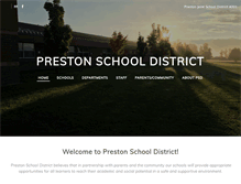 Tablet Screenshot of prestonidahoschools.org